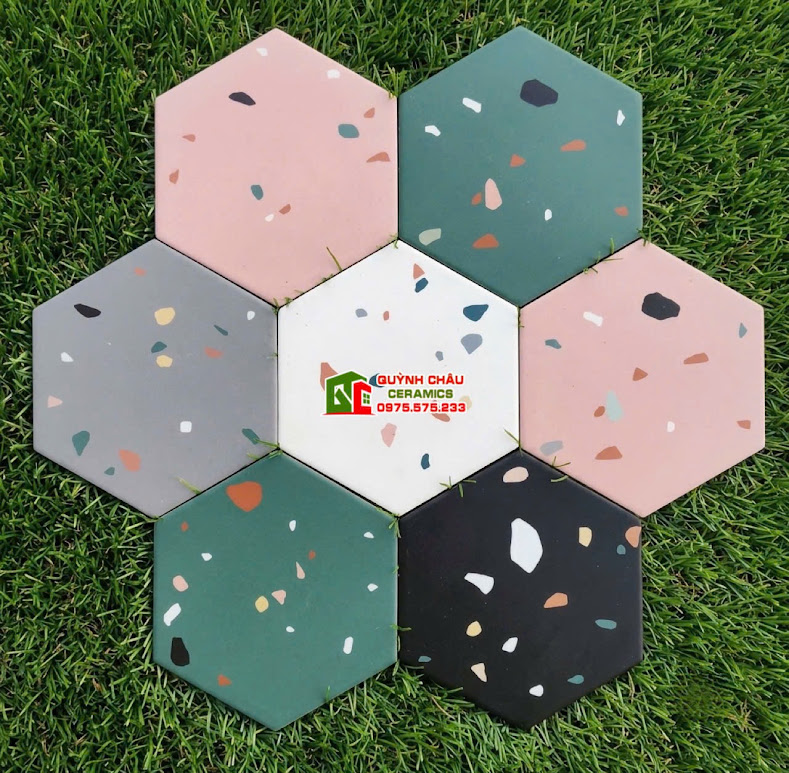 Gạch terrazzo lục giác 20×23 trang trí Gạch terrazzo lục giác 20×23 trang trí