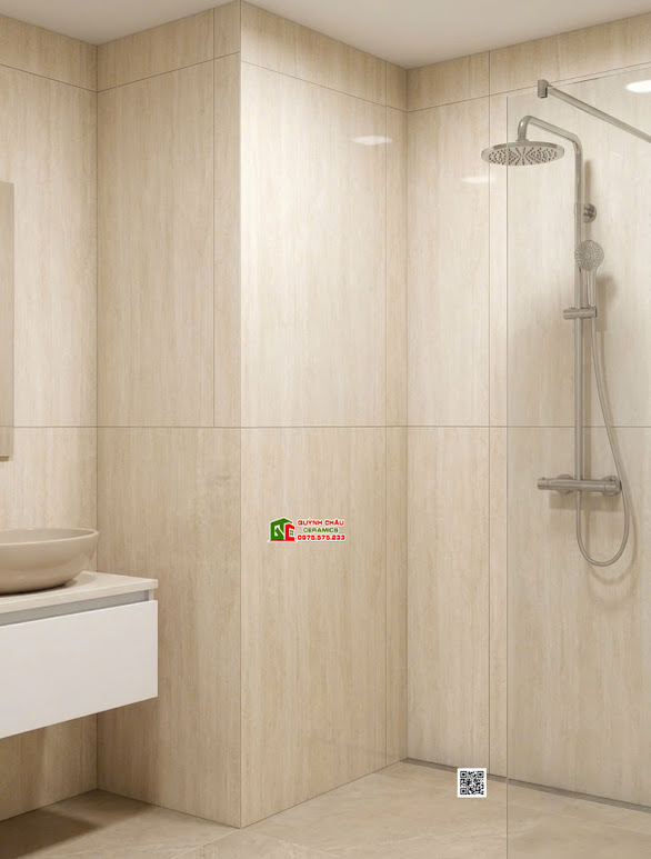 Gạch đá Travertine granite 60×120 màu kem bóng kiếng cao cấp Gạch đá Travertine granite 60×120 màu kem bóng kiếng cao cấp