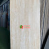 Gạch 60×120 vân đá Travertine mờ mịn màu vàng kem