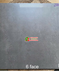 Gạch 80×80 hiệu ứng lappato xám đậm vân xi măng