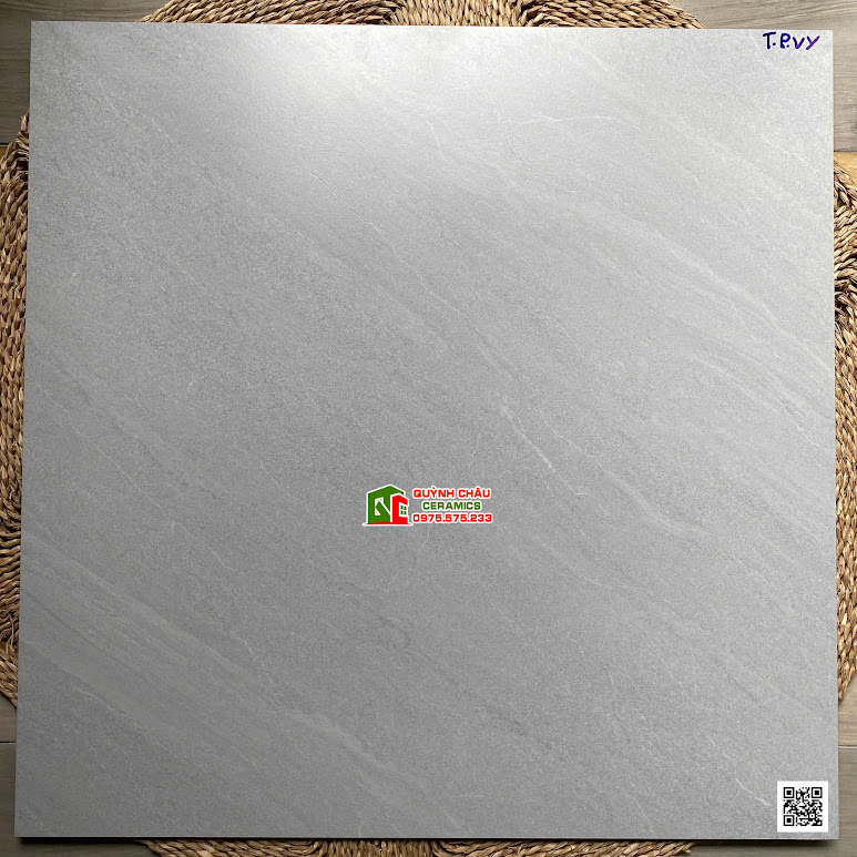 Gạch lát nền Việt Ý 80×80 đá mờ xám vân chéo Gạch lát nền Việt Ý 80×80 đá mờ xám vân chéo