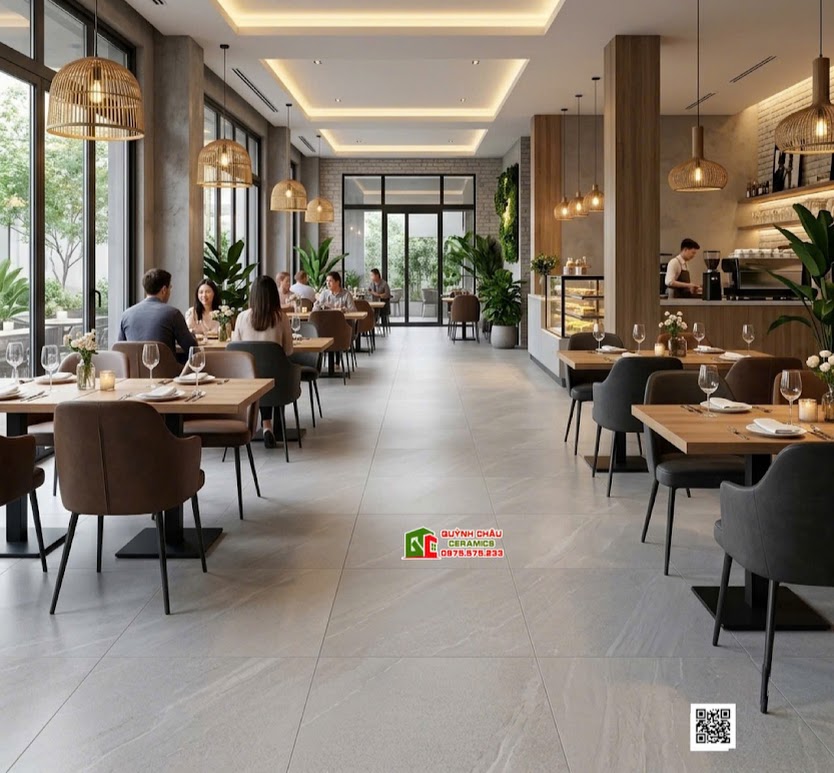 Gạch lát nền Việt Ý 80×80 đá mờ xám vân chéo Gạch lát nền Việt Ý 80×80 đá mờ xám vân chéo